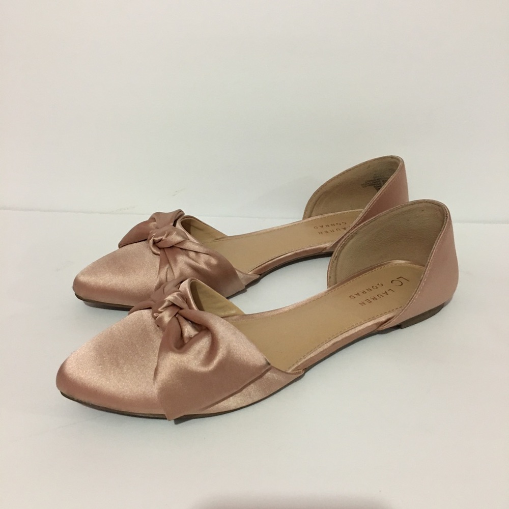 Light Pink Bow Flats